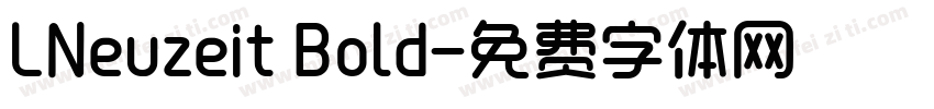 LNeuzeit Bold字体转换